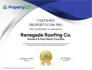 renegade roofing certified property pro broward palm beach